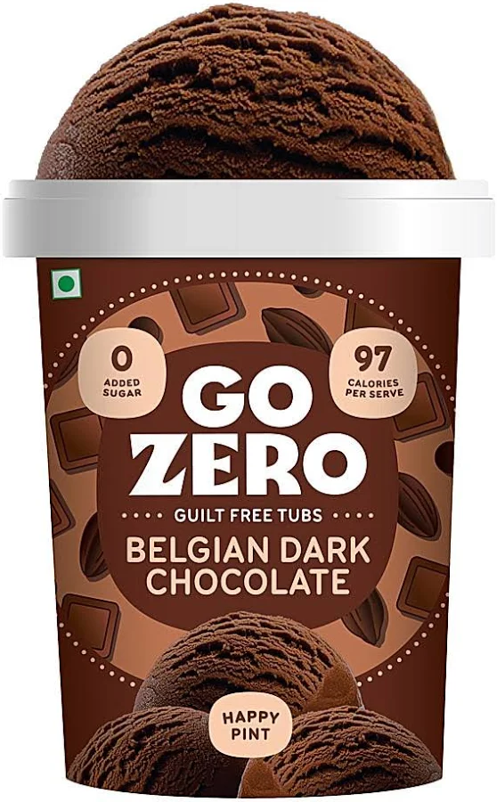 Go Zero Belgian Dark Chocolate Guilt Free Ice CreamTub